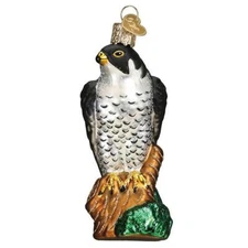 Old World Christmas PEREGRINE FALCON (16138) Glass Ornament w/OWC Box