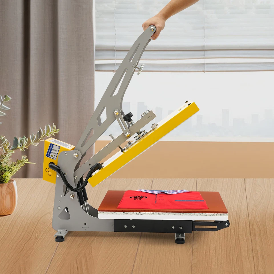 Máquina de prensa de calor abierta semiautomática Clamshell con función de extensión resistente Foto 4 de 4