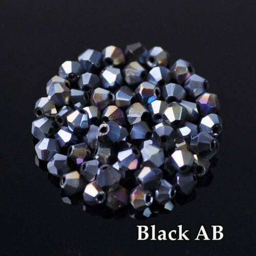 3mm 4mm 6mm 8mm Bicone Cristal Facetado Suelto Artesanía Cuentas Fabricación de Joyería - Imagen 32 de 72