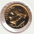 24k Gold Plate Rare Old US 1977 Liberty Roosevelt Dime Collector Collection Coin