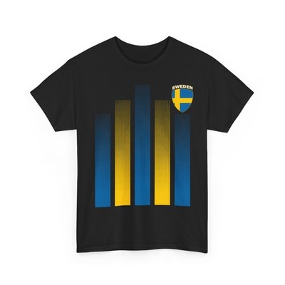 Sweden Soccer Retro Tee, Swedish Flag Soccer 2026 Jersey Style T-Shirt