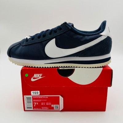 Nike Cortez Basic Nylon Suede Obsidian Casual RARE 819720-411 Men s Size 7.5 NEW