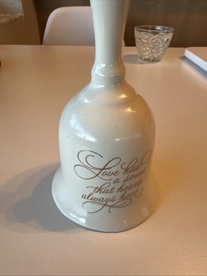 VTG Porcelain Bell ''Love Has A Sound That Hearts Always Hear''