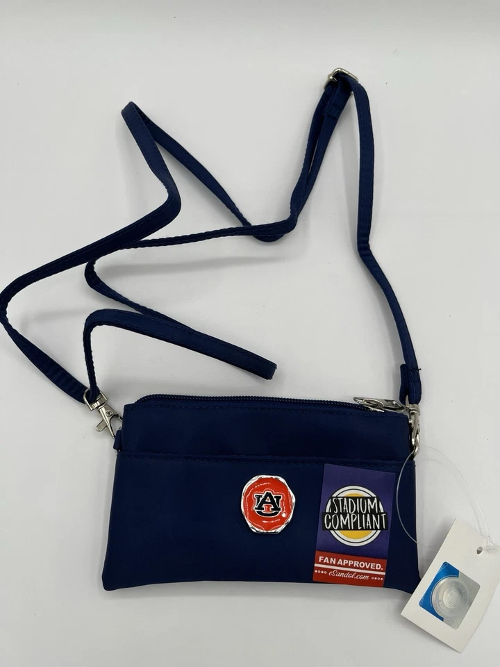 AUBURN UNIVERSITY STADIUM COMPLAINT CROSSBODY PURSE WITH EMBLEM DETACHABLE STRAP - Image 4 of 4