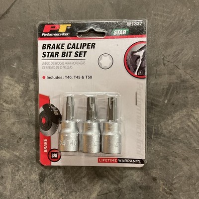 Performance Tool Brake Caliper Star Bit Set - New In Box