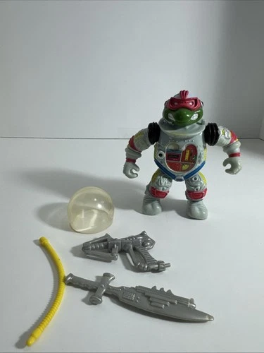 Vintage 1990 Teenage Mutant Ninja Turtles TMNT Raph Space Cadet Complete (T12)