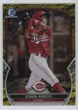 2023 Bowman Yellow Lunar Crater Refractor 7/75 Edwin Arroyo #BCP-66 17hm