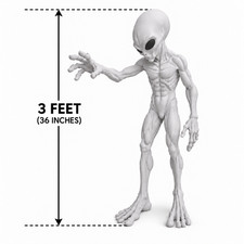Life Size Alien Replicas Light Grey THEM 1947 New Models Added 