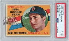Carl Yastrzemski 1960 Topps Rookie Star Card #148 PSA 7 NM