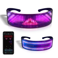 LED Glasses,Glow Light up Glasses for Adults light up sunglasses for Party, B...