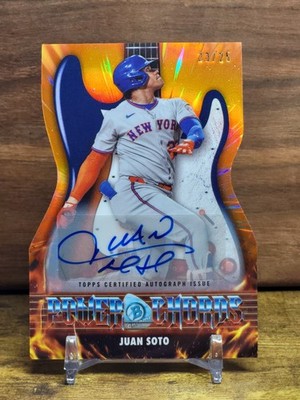 2026 Bowman Chrome Juan Soto Power Chords Orange /25 Auto #PC-12