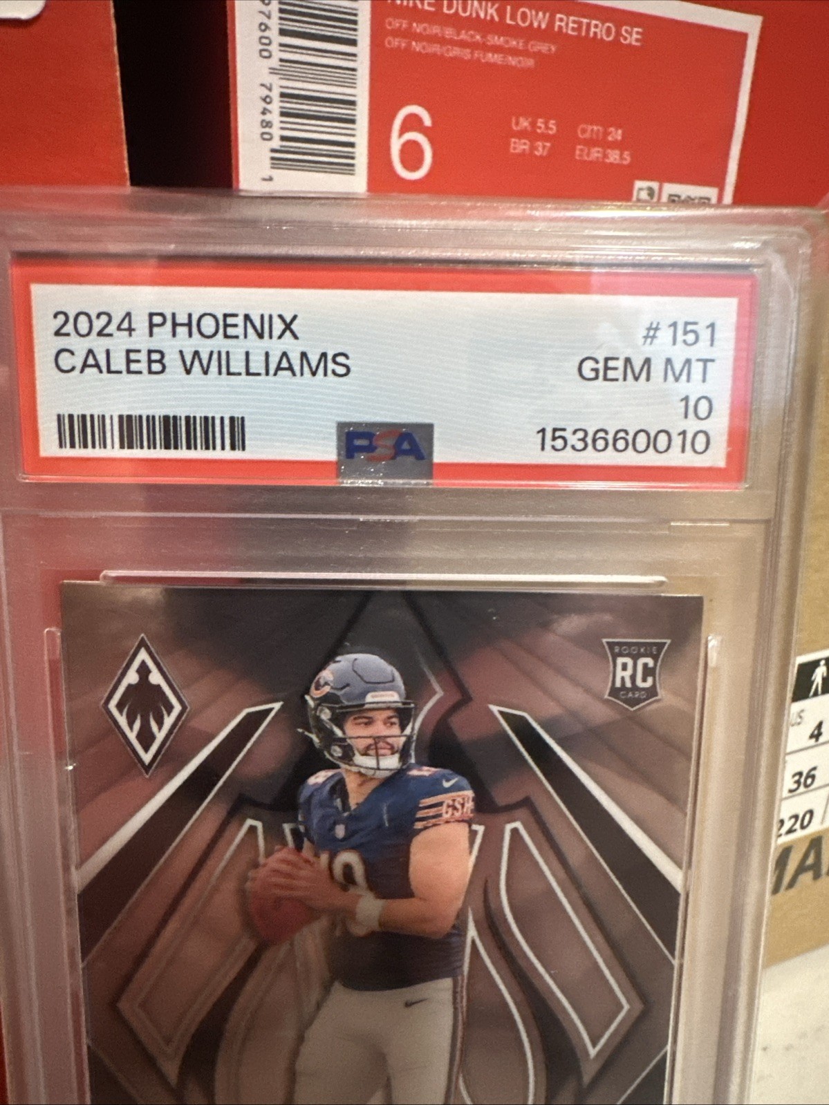 2024 Panini Phoenix - Rookies Caleb Williams #151 (RC) PSA 10 view 2