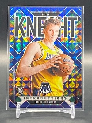 2024-25 Panini Mosaic Dalton Knecht Rookie Introductions Blue #/199 RC #16