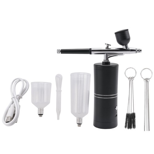 Airbrush Kit with Compressor Rechargeable Cordless Non-Clogging1118