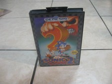 1991 VINTAGE SEGA GENESIS SONIC THE HEDGEHOG 2 VIDEOGIOCO CARTUCCIA CUSTODIA LIBRETTO