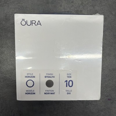 Oura Gen3 Horizon Stealth Ring Größe 10 Set BRANDNEU VERSIEGELT