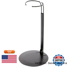 Plymor Dsp-90B Black Adjustable Doll Stand Fits 15 16 17 18 19 20 And 21 Inch