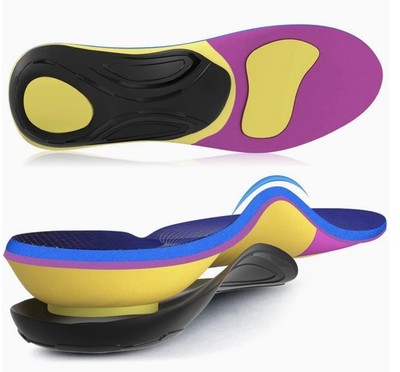 Fit Geno Heavy Duty All-Day Arch Support  Shoe Insoles (Women 8-9/Men 6-7) NEW