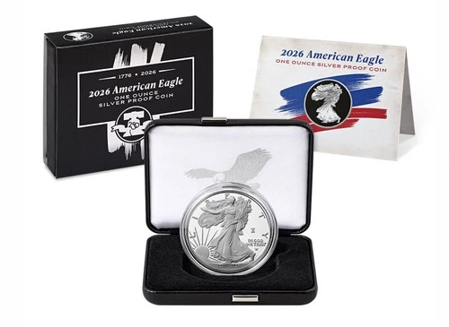 1776-2026 W Proof American Silver Eagle 250th Anniv Liberty Bell Privy W/OGP
