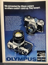 1979 Vintage Ads, Printed Ad, Olympus OM-1, OM-2 Cameras 2204 