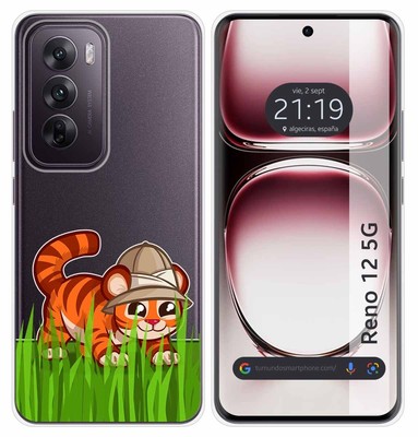 Custodia Ufficiale Atlético De Madrid Per OPPO Reno 11 F 5G - Silicone Trasparente Con Scudo Dorato - 2