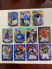 (11) 2013 Bowman Chrome Black/Purple/Blue/Base Refractor lot #/15 #/199 #/250
