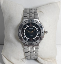 Zenith Defy Swiss Quartz 100M quadrante nero 36 mm + orologio mucca jodel svizzero bonus