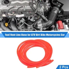 2pcs Fuel Vent Line Hose Tube 118" Universal for ATV Dirt Bike Go Kart Orange