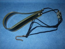 VINTAGE MUSIC-ALL SAXOPHONE NECK STRAP - BLACK & TRANSLUCENT PLASTIC, MCM STYLE