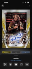 Digital Card Topps WWE Naomi 50cc Chrome Gold Base Sig