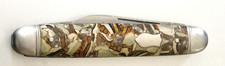 1946-56 IMPERIAL 2-Blade Pocket Folding Knife: Attractive Handles/Shield; 3-1/4"