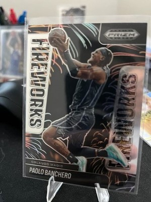 2024-25 Panini Prizm Black Paolo Banchero Fireworks Insert Orlando Magic #18