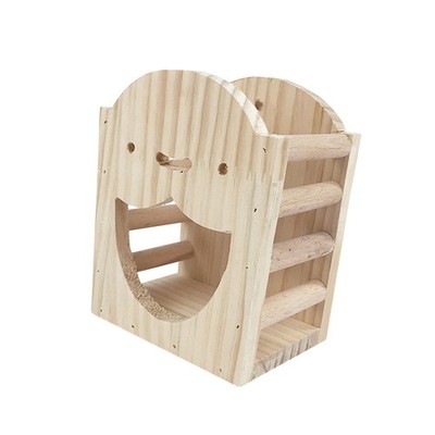 Kaninchen aus Holz, Heufutterkrippe, multifunktionaler Heukasten
