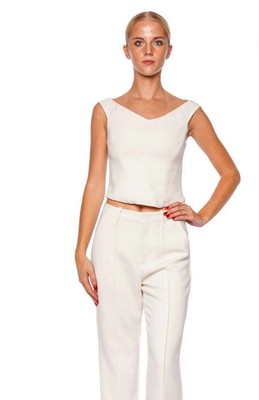 Simkhai Emri Off Shoulder Top White Size 0 BNWT