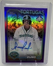 2024 Topps Pro Debut - Alfredo Duno  Purple Foil Autographs /299  