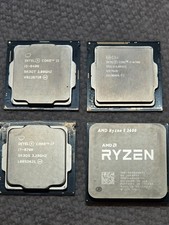 Lot of 4 CPUs Intel i5-8400 i7-8700 i7-4790K AMD Ryzen 5 3600 Tested