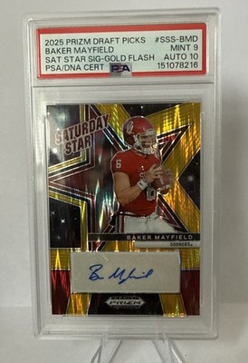 2025 Panini Prizm Draft Picks - SAT Star Signatures Baker Mayfield Gold  /5 (AU)