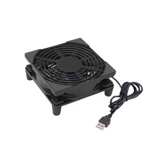 5V Quiet Dual USB Cooling Fan 120mm with 1200mm Cable,38CFM Airflow Cooling f...