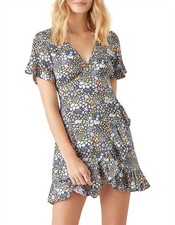 TIGERLILY Dalia Frill Mini Dress SIZE 8 Floral Ruffle Boho Festival