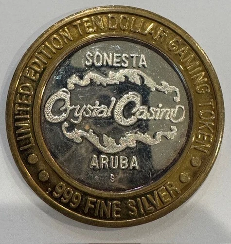Aruba • Sonesta Crystal Casino • .999 Silver
