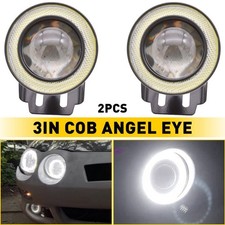 2x 3 Cob Led Fog Light Projector Angel Eye Halo Ring Drl Driving Lamp White Eoa 2x 3 Cob Led Fog Light Projector Angel Eye Halo Ring Drl Driving Lamp White Eoa