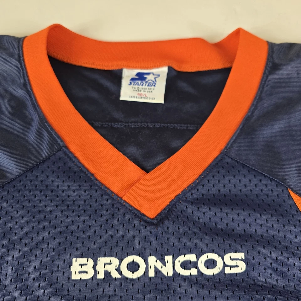  Винтажная футболка Джона Элвея для начинающих 90 No7 Denver Broncos NFL взрослый размер большой/48 - Изображение 3 из 4