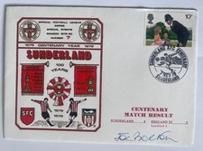 Sunderland v England XI First Day Cover 1979 Signed By Joe Bolton