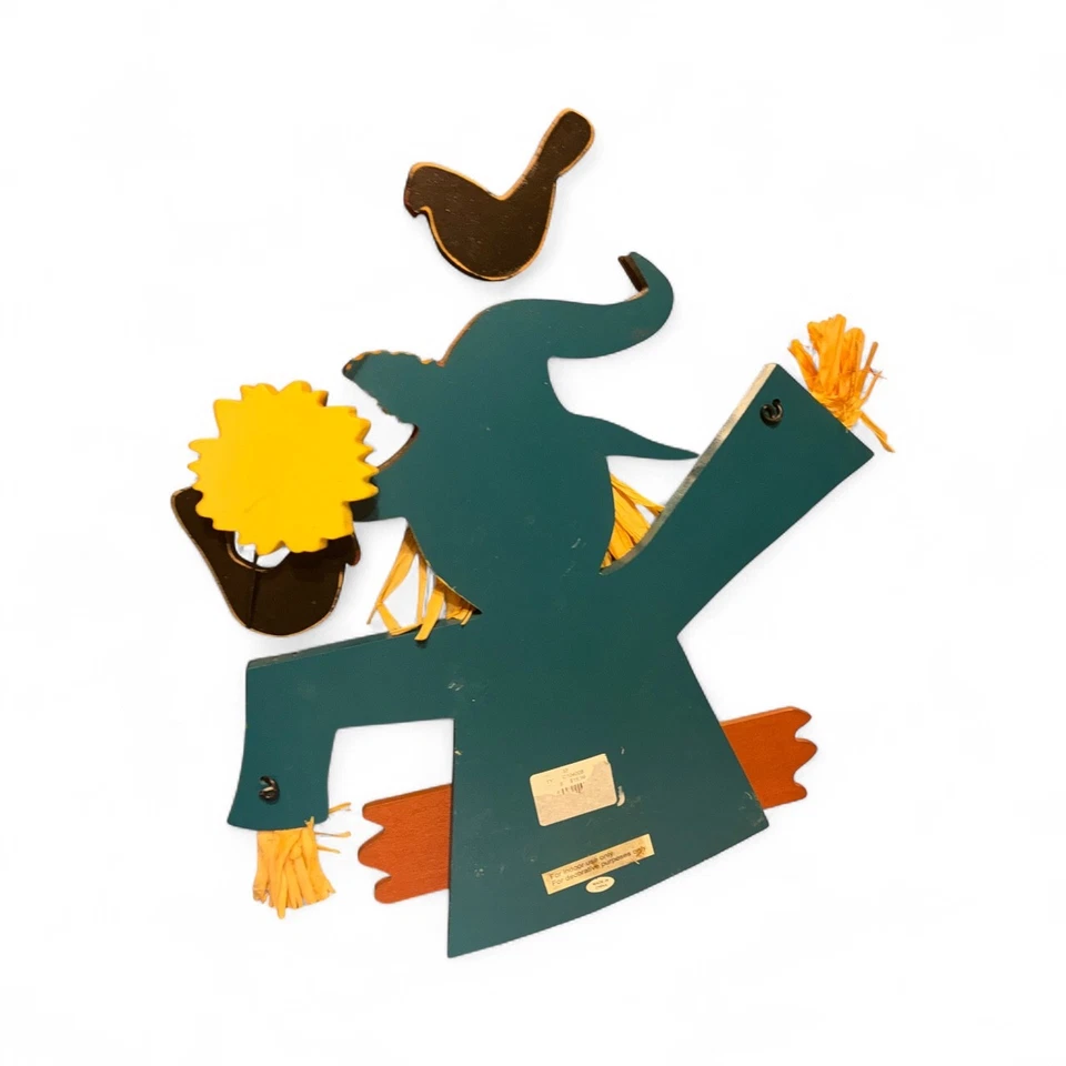 Percha de puerta de bienvenida espantapájaros otoño girasol cosecha decoración Foto 3 de 3