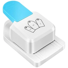 3 in 1 Craft Tag Punch with 1.5/2/2.5 Inch Round Hole Paper Punch for DIY Crafts