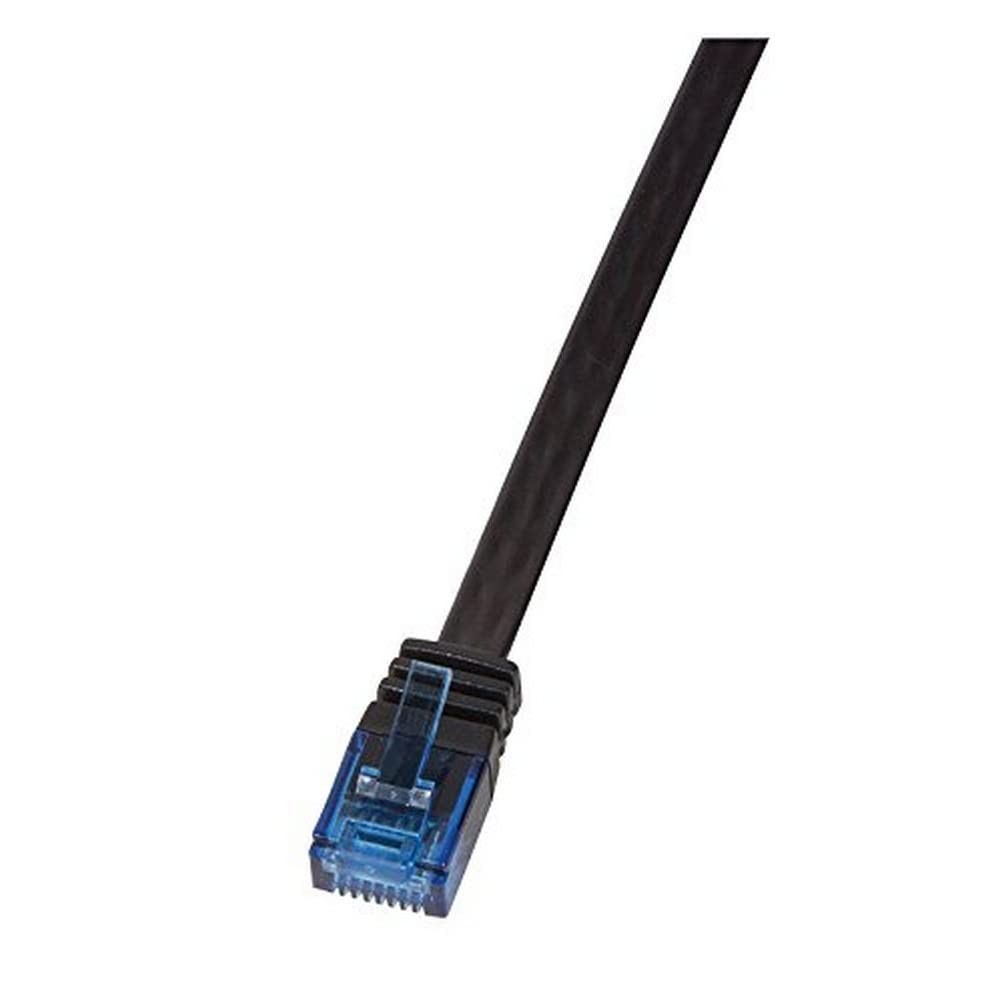 Плоский соединительный кабель LogiLink CF2063U CAT6 UUTP Slimline AWG32 schwarz длиной 300м 2790₽