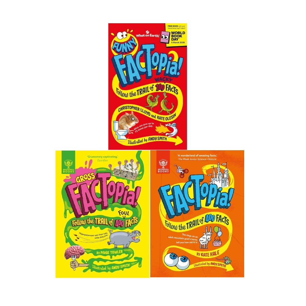FACTopia Series 3 Books Collection Set Funny FACTopia!: World Book Day 2026