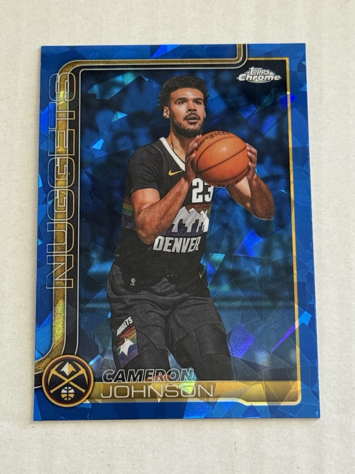 2025-26 Topps Chrome Update Sapphire Cameron Johnson #69 Nuggets