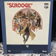 Vintage SCROOGE CED Videodisc - Rare  CBS FOX  1983 Hard to find