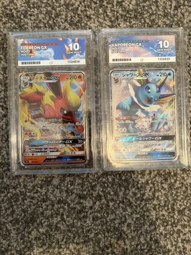 Pokémon TCG Flareon & Vaporeon GX Ace 10